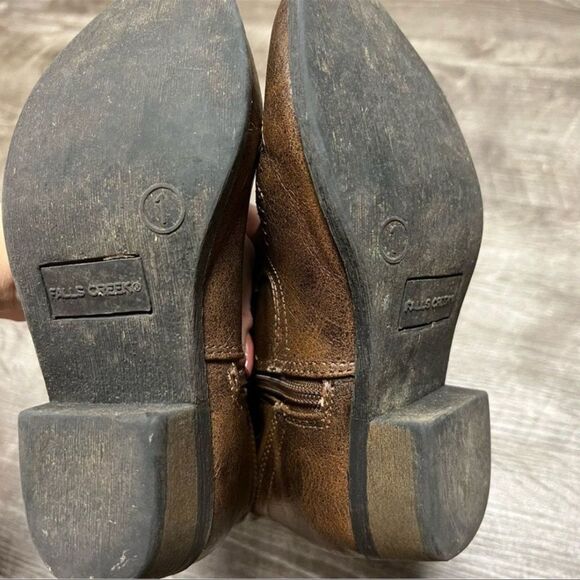 Falls Creek Taylor Cowboy Boots Size 1 - Picture 7 of 8